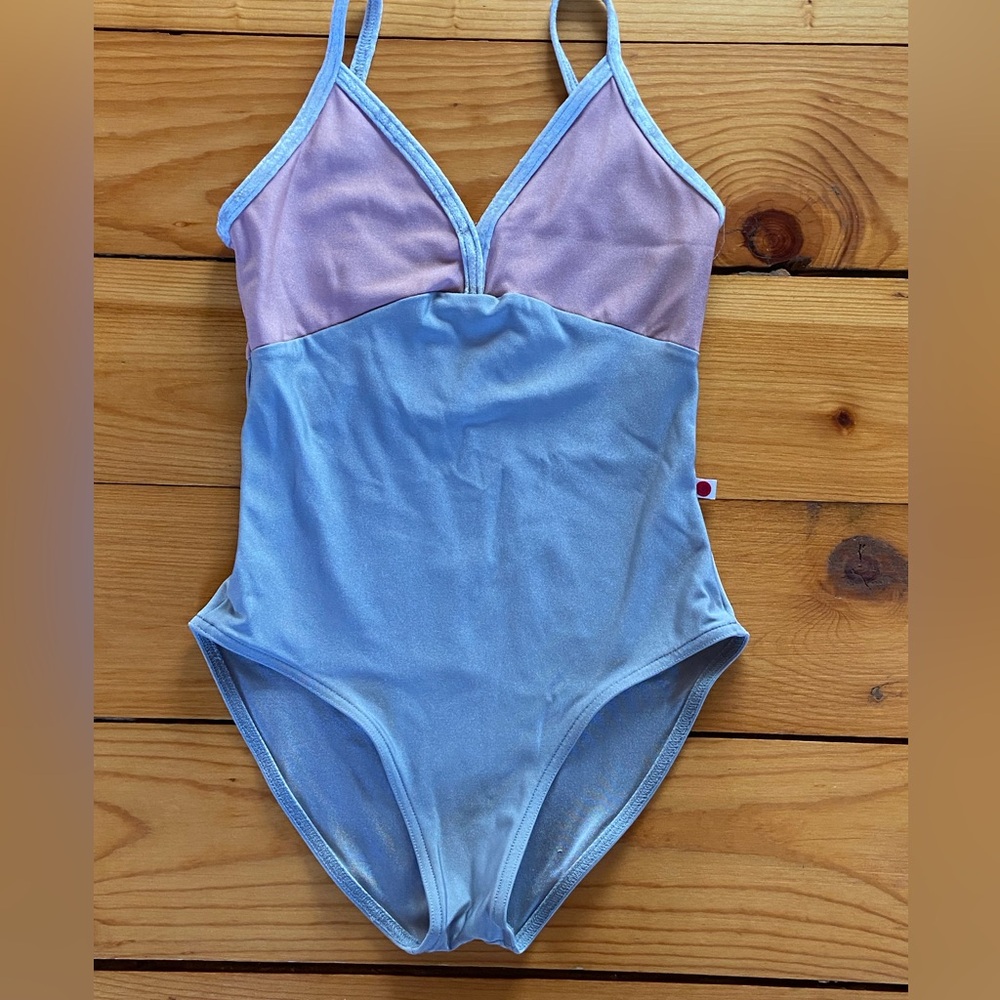 Yumiko Pink and Gray Women's Leotard XS